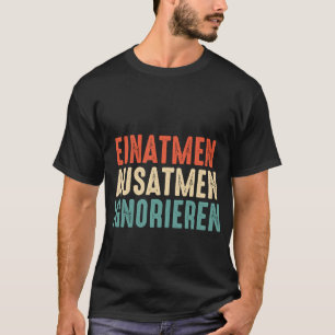 Camiseta Inalar Inalar Impressão Retroativa Ignorar dizendo