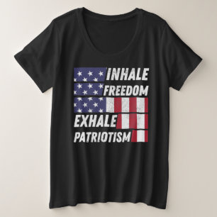 Camiseta Inalar o Patriotismo da Liberdade Exalada - Patrio