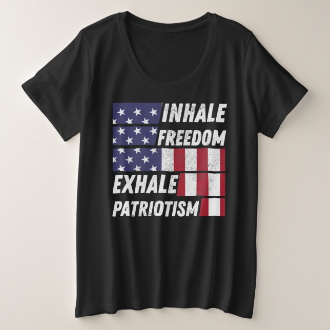 Camiseta Inalar o Patriotismo da Liberdade Exalada - Patrio (Frente do Design)