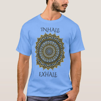 Camiseta Inalar Yoga Mandala Exalar Escolha Felicidade Buda