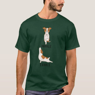 Camiseta Inale Ehale Jack Russellerrier Yoga amigos retrô