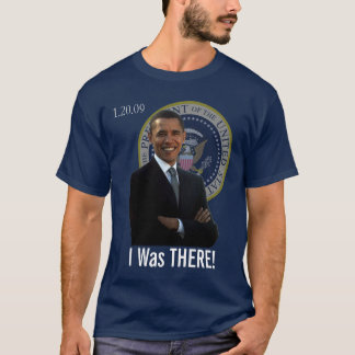 Camiseta Inauguração de Obama eu estava lá 1/20/09
