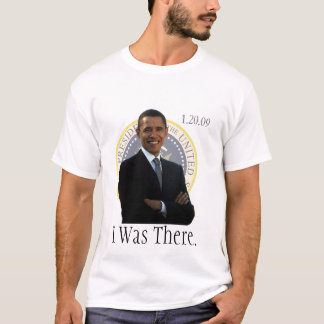 Camiseta Inauguração de Obama eu estava lá 1/20/09