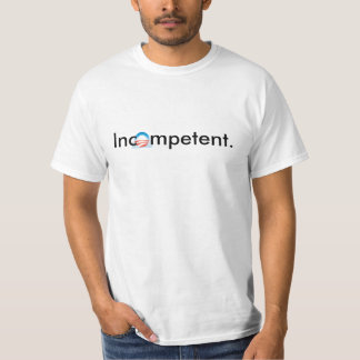 Camiseta Inc mpetent - parte dianteira & parte traseira