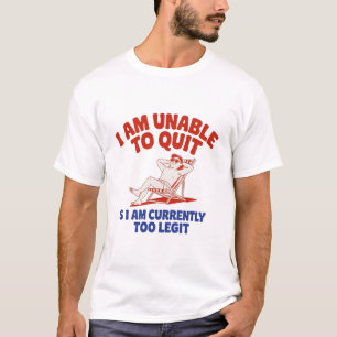 Camiseta Incapaz de Parar Verão Demais Legítimo Gráfico Div