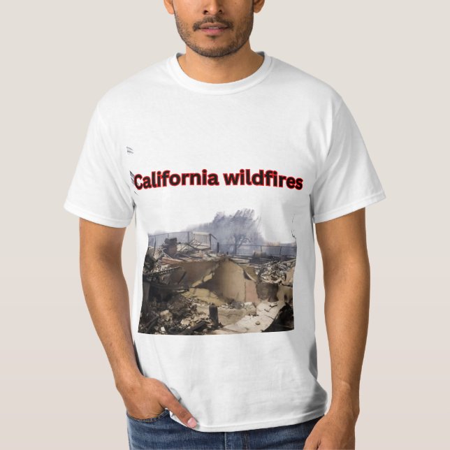 Camiseta Incêndios florestais na Califórnia (Frente)