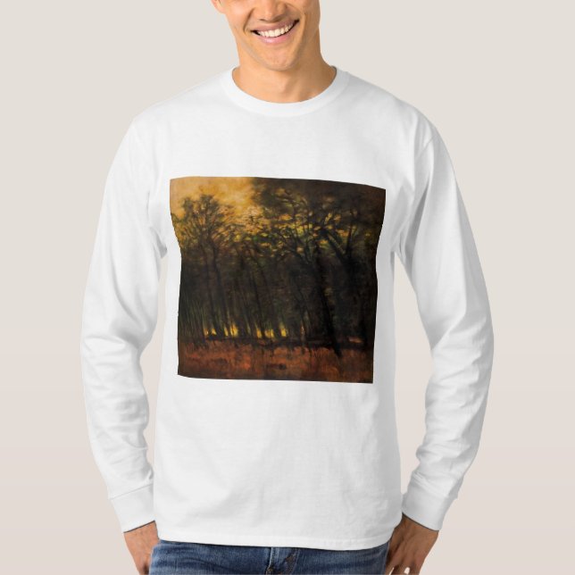 Camiseta Incêndios na Floresta (por Laszlo Mednyanszky) (Frente)