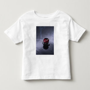 Camiseta Incenso ardente sobre a bacia de pétalas