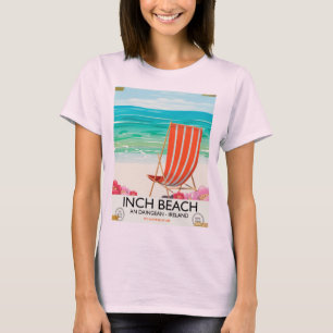 Camiseta Inch Beach, An Daingean - poster de viagens irland