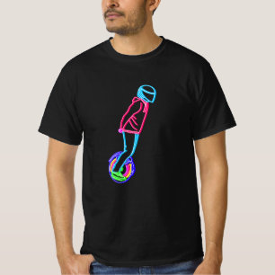 Camiseta Inclinação do Cheio Unicycle elétrico Neon EUC