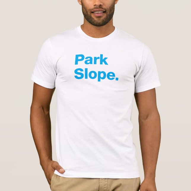 Camiseta Inclinação do parque (ciana) (Frente)