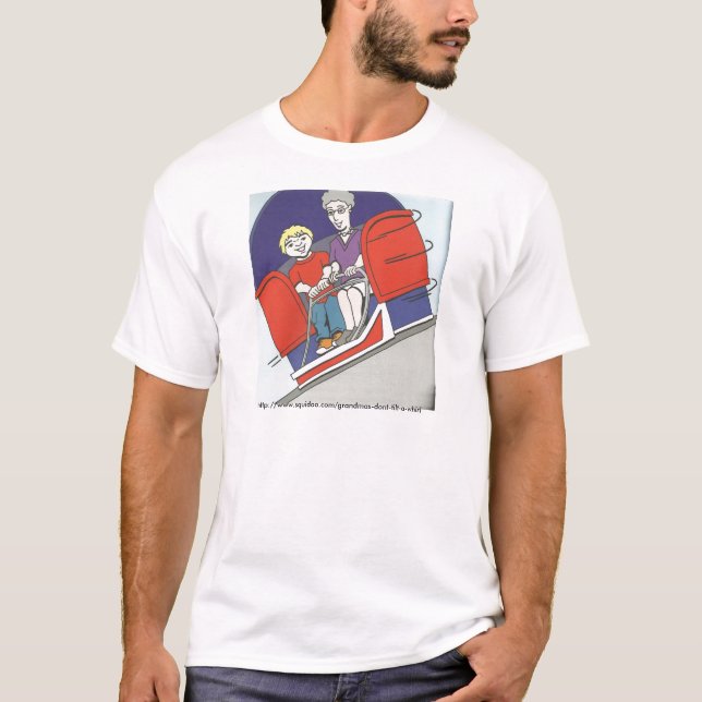 Camiseta Inclinação-um-Giro com avó (Frente)
