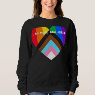 Camiseta Inclusão Cardíaca do Sinalizador do Orgulho de Pro