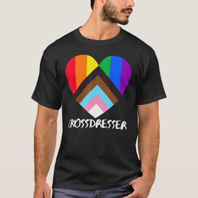 Camiseta Inclusão Cardíaca do Sinalizador do Orgulho de Pro (Frente)