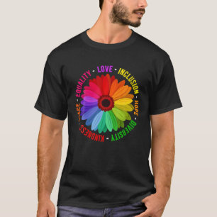 Camiseta Inclusão de Amor Esperança Diversidade Bondade P