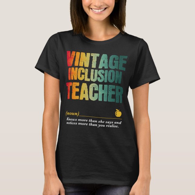 Camiseta Inclusão de Apreciação de Professores Semana de Vo (Frente)
