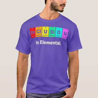 Camiseta Inclusão é Orgulho gay de Sinalizador LGBT Element