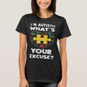 Camiseta Inclusão Sou Autista Qual é o seu excreto Autismo 