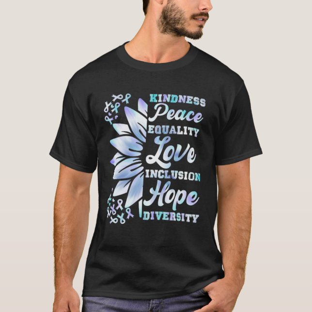Camiseta Inclusion Kindness Peace Hope Diversity Solidarity (Frente)