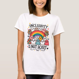Camiseta Inclusividade Não É Assustadora - Fantasma Bonito