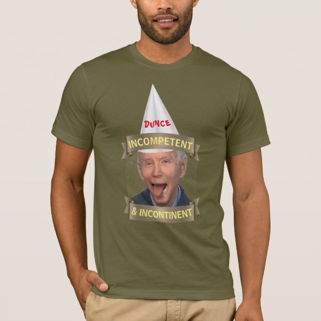 Camiseta Incompetente e Incontinente de Biden (Frente)
