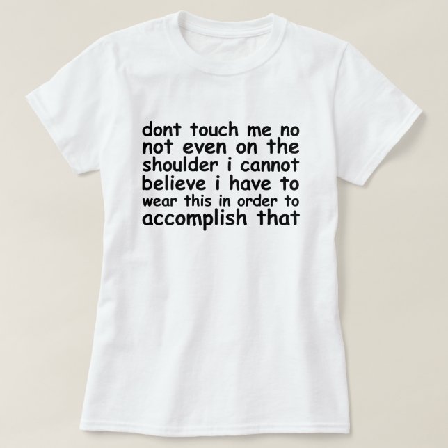 Camiseta incrédulo não toque em me.png (Frente do Design)