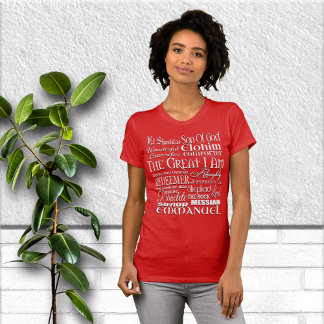 Camiseta Incríveis Nomes de Deus
