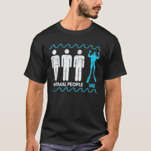 Camiseta Incríveis Pessoas Normais Eu Mergulho Aquaholic Aq