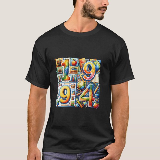 Camiseta Incrível 1994 Professora Aestética de Aniversário  (Frente)