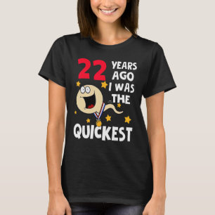 Camiseta Incrível 22 Anos Aniversário 22 Anos Atrás Eu Era 