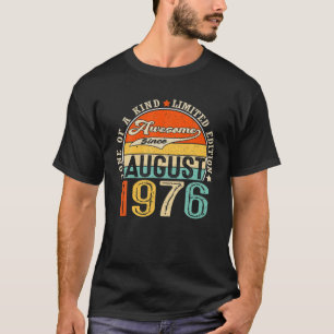 Camiseta Incrível Agosto De 1976, 45 Anos, 45 Anos, Appa D
