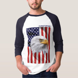 Camiseta Incrível Águia Americana, Bandeira Americana, Patr
