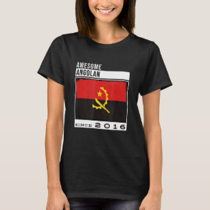 Camiseta Incrível Angolano desde o aniversário de 2016 do 6
