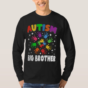 Camiseta Incrível Autismo Grande Irmão Levantando a Consciê