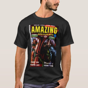 Camiseta Incrível Aventuras #2 Retro Sci Fi Comic Book
