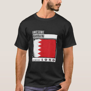 Camiseta Incrível Bahrain desde 1958 Bahraini 64º Aniversár