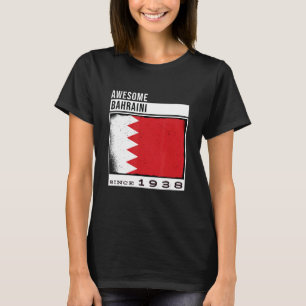 Camiseta Incrível Bahraini desde 1938 Bahraini 84º Aniversá