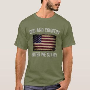 Camiseta Incrível Bandeira Americana Deus e País