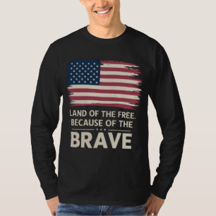 Camiseta Incrível bandeira americana patriótica distressed