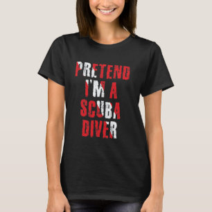 Camiseta Incrível Bandeira de Mergulho Scuba Divertida Dia 