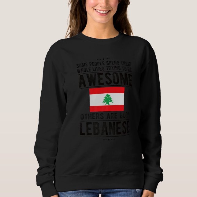 Camiseta Incrível Bandeira Libanesa Raízes Libanesas (Frente)
