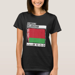 Camiseta Incrível bielorrusso desde 2000 22ª Bir bielorruss
