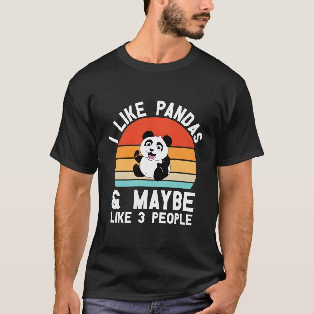 Camiseta Incrível Citação De Panda Para Ventiladores Animai (Frente)