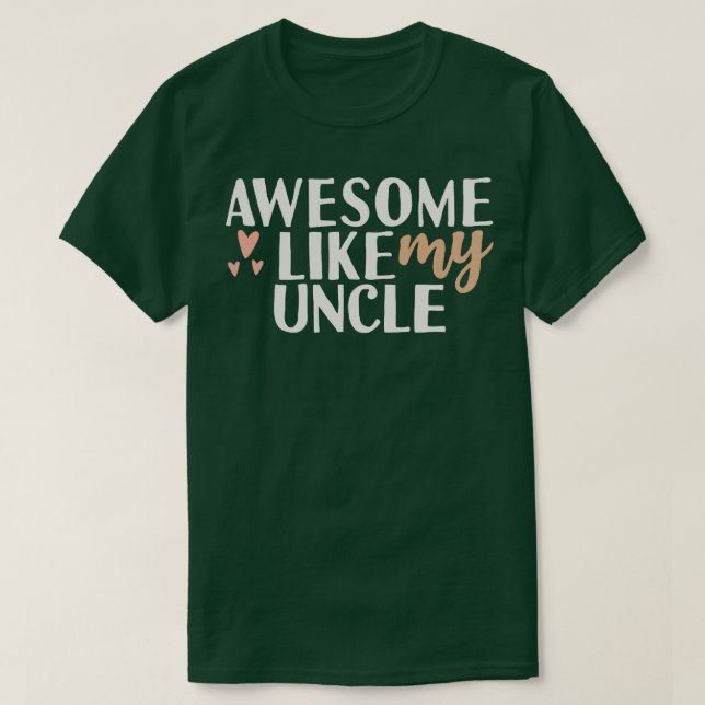 Camiseta Incrível como meu tio (Frente do Design)