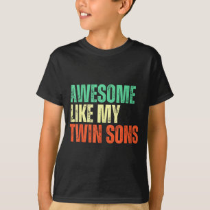 Camiseta Incrível Como Meus Filhos Gêmeos Mãe e Pai Diverti