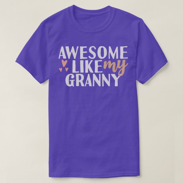 Camiseta Incrível como minha avó (Frente do Design)