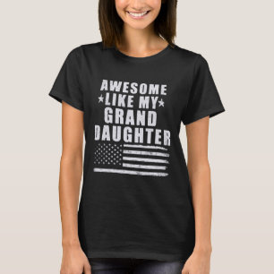 Camiseta Incrível Como Minha Neta 4 De Julho Patrioti