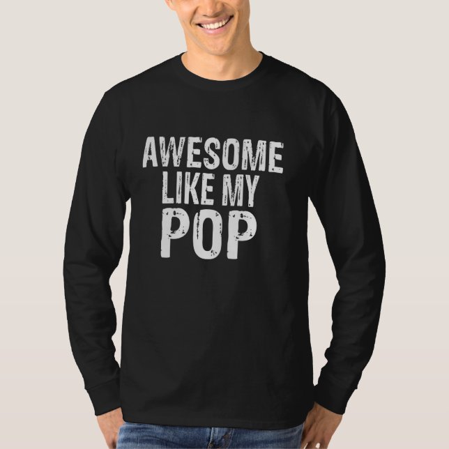 Camiseta Incrível Como Minha Neta Pop Engraçada Avô (Frente)