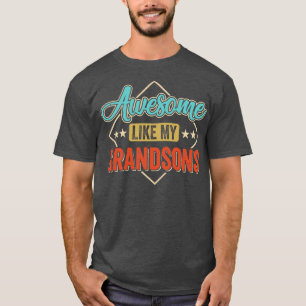 Camiseta Incrível Como Os Meus Avós Para O Vovô, Pais D