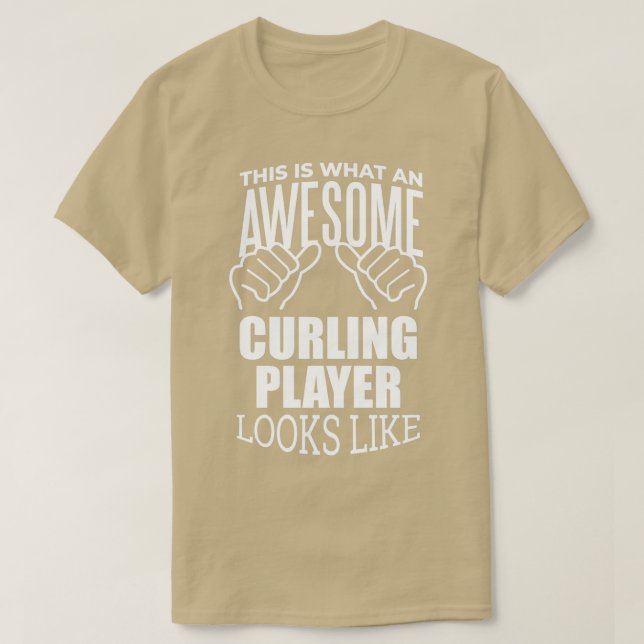 Camiseta Incrível Curling Gift Design 1 (Frente do Design)